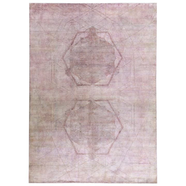 Pink Alchemy Transitional Silk Rug - 8'8" x 12'1"
