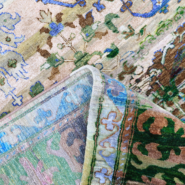 Sage Alchemy Traditional Silk Wool Blend Rug - 9'10" x 13'2"