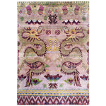 Pink Alchemy Traditional Silk Rug - 7'1" x 10'2"