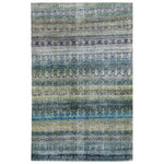 Blue Alchemy Transitional Silk Rug - 3'11" x 6'2"