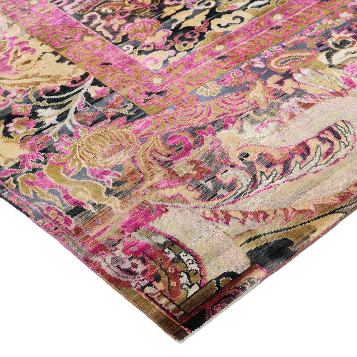 Purple Alchemy Transitional Wool Silk Blend Rug - 8'10" x 11'10"