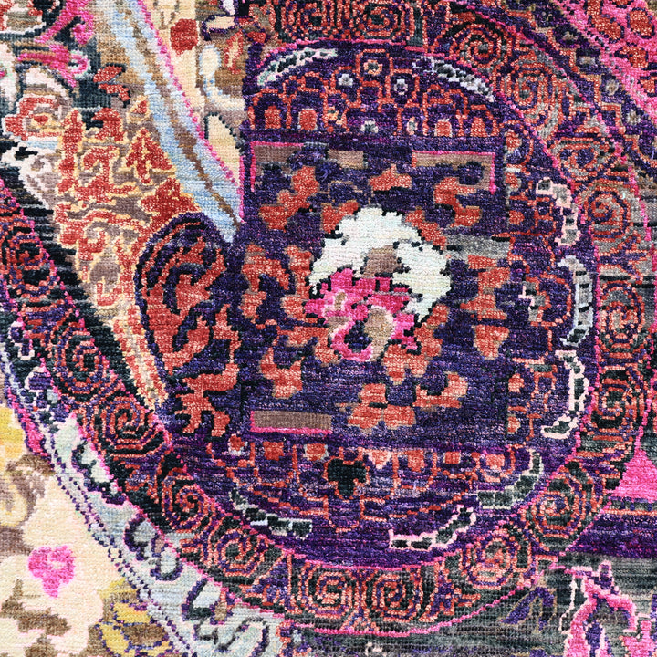 Purple Alchemy Transitional Wool Silk Blend Rug - 8'10" x 11'10"
