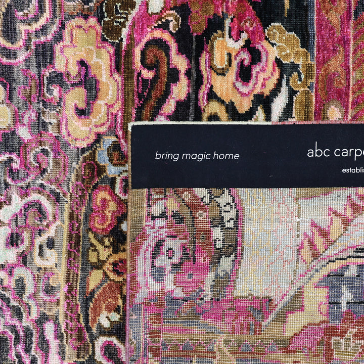 Purple Alchemy Transitional Wool Silk Blend Rug - 8'10" x 11'10"