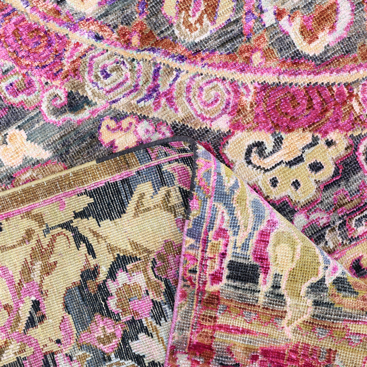 Purple Alchemy Transitional Wool Silk Blend Rug - 8'10" x 11'10"