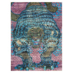 Blue Alchemy Contemporary Wool Blend Rug - 3'11" x 5'4"