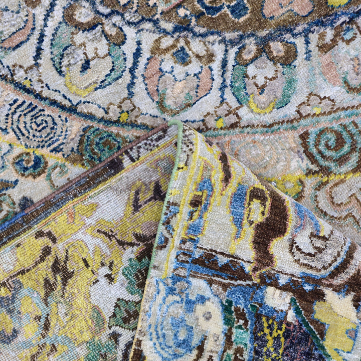 Yellow Alchemy Transitional Wool Blend Rug - 8'7" x 12'8"