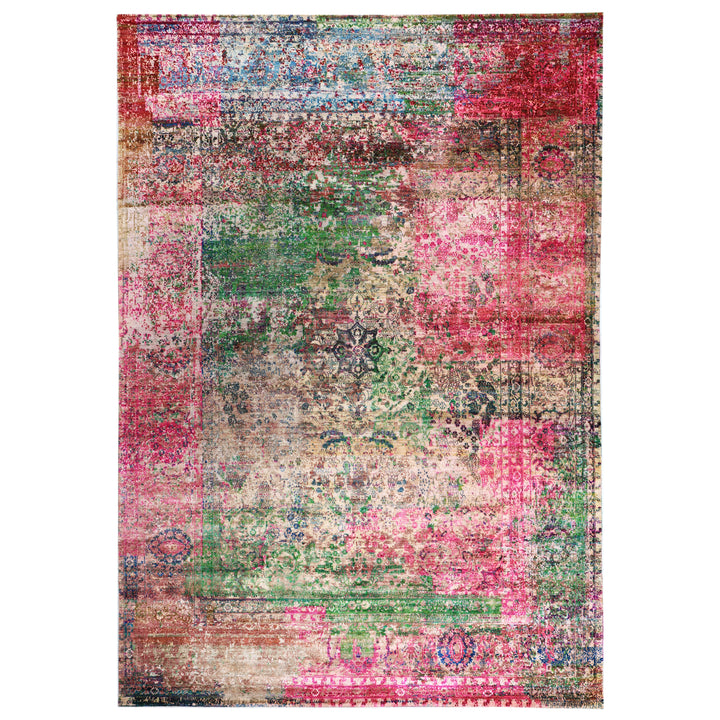 Pink Alchemy Transitional Silk Rug - 9'5" x 13'8"