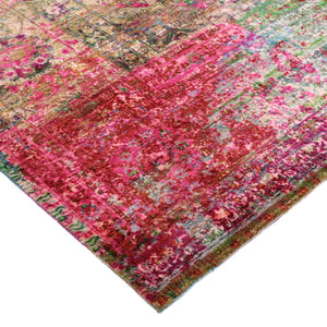 Pink Alchemy Transitional Silk Rug - 9'5" x 13'8" - hover