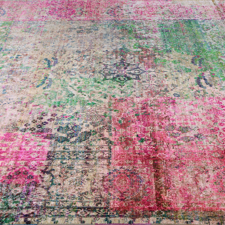 Pink Alchemy Transitional Silk Rug - 9'5" x 13'8"