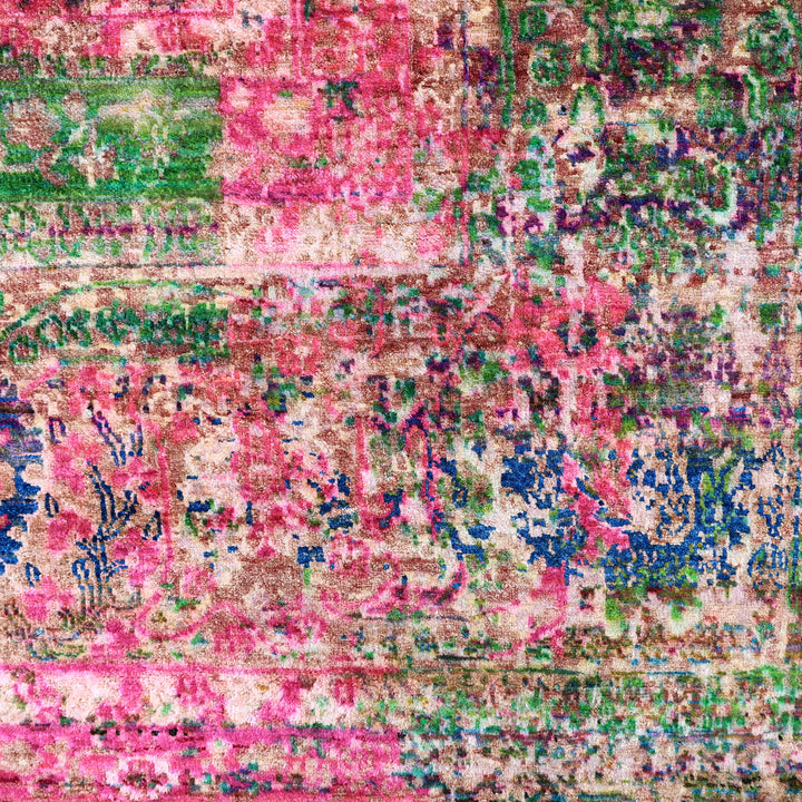Pink Alchemy Transitional Silk Rug - 9'5" x 13'8"