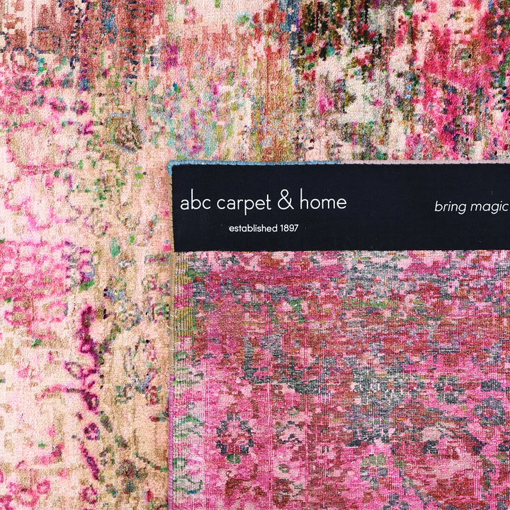 Pink Alchemy Transitional Silk Rug - 9'5" x 13'8"