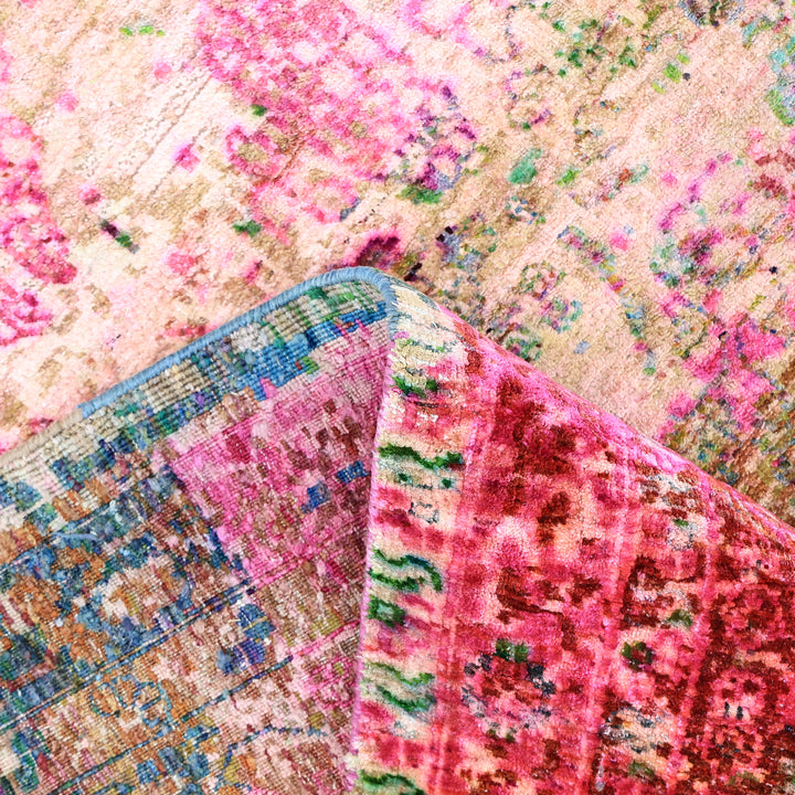 Pink Alchemy Transitional Silk Rug - 9'5" x 13'8"