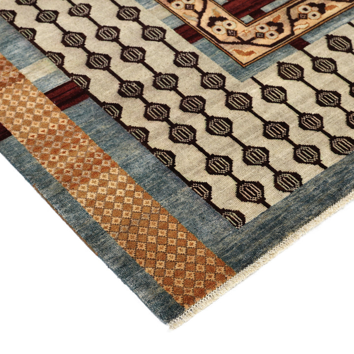 Blue Alchemy Transitional Silk Wool Blend Rug - 8' x 10'