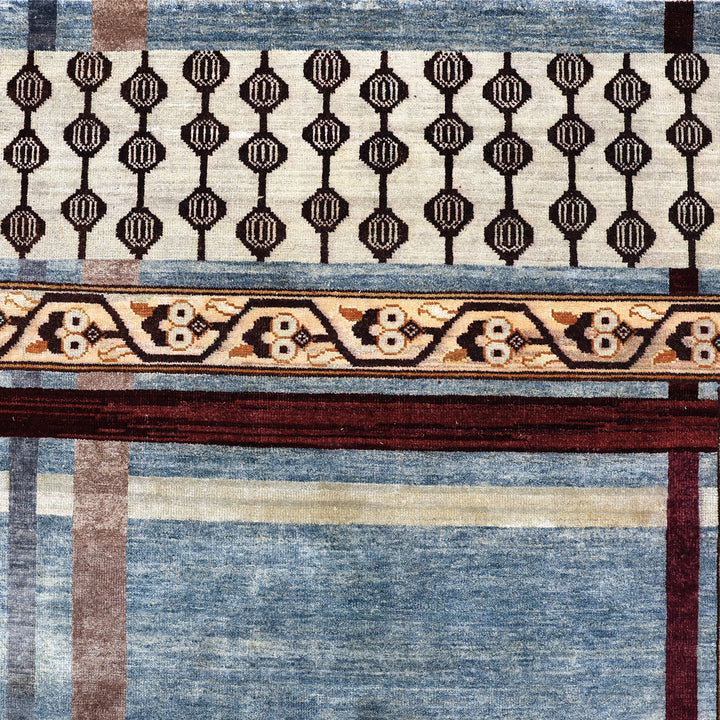 Blue Alchemy Transitional Silk Wool Blend Rug - 8' x 10'