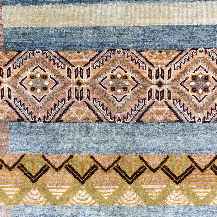 Blue Alchemy Transitional Silk Wool Blend Rug - 8' x 10'