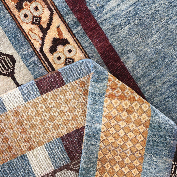 Blue Alchemy Transitional Silk Wool Blend Rug - 8' x 10'