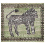 Sage Alchemy Traditional Silk Wool Blend Rug - 5'10" x 5'2"