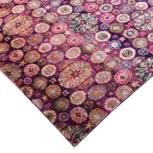 Purple Alchemy Transitional Silk Rug - 17'11" x 32'10" - hover