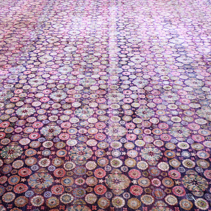Purple Alchemy Transitional Silk Rug - 17'11" x 32'10"