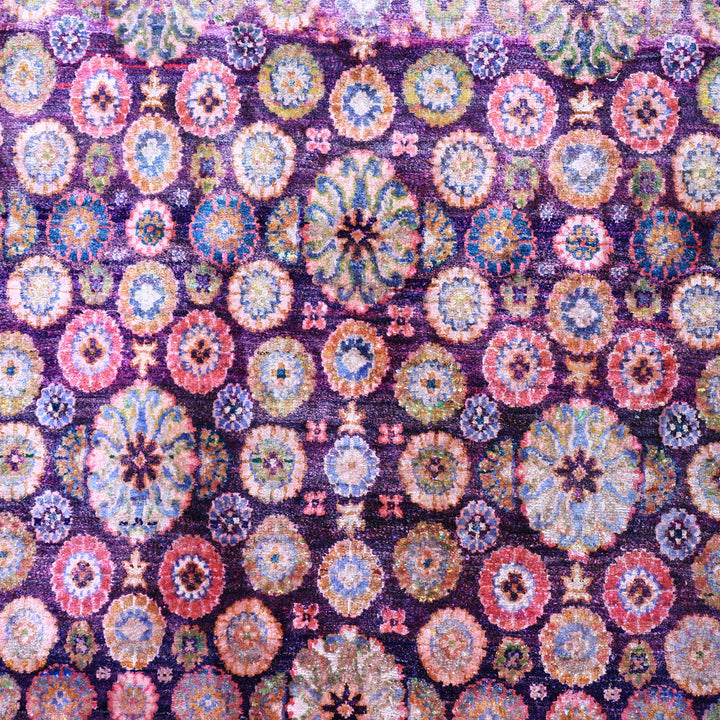 Purple Alchemy Transitional Silk Rug - 17'11" x 32'10"