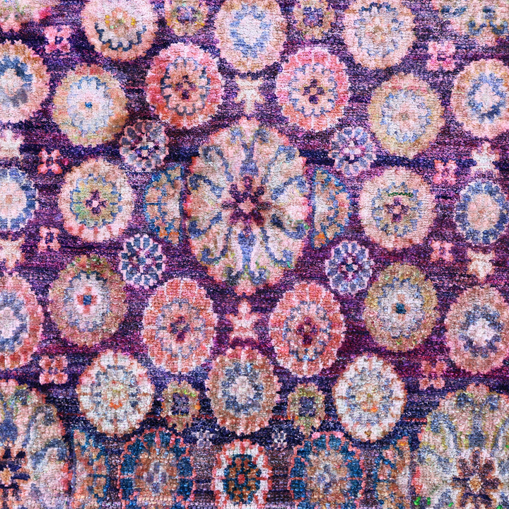 Purple Alchemy Transitional Silk Rug - 17'11" x 32'10"