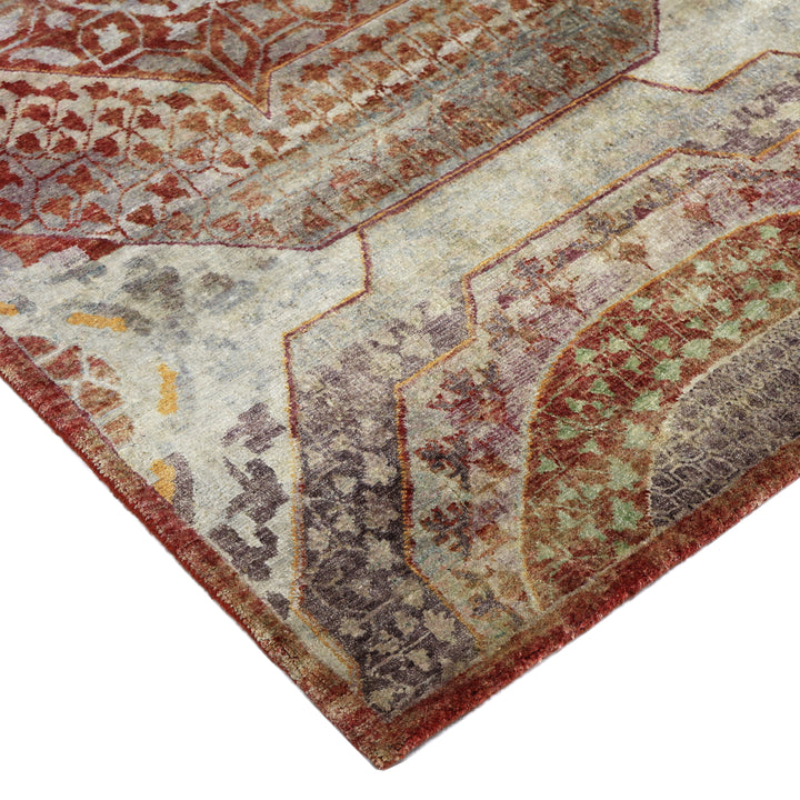 Pink Alchemy Traditional Silk Runner - 3' x 14'3"