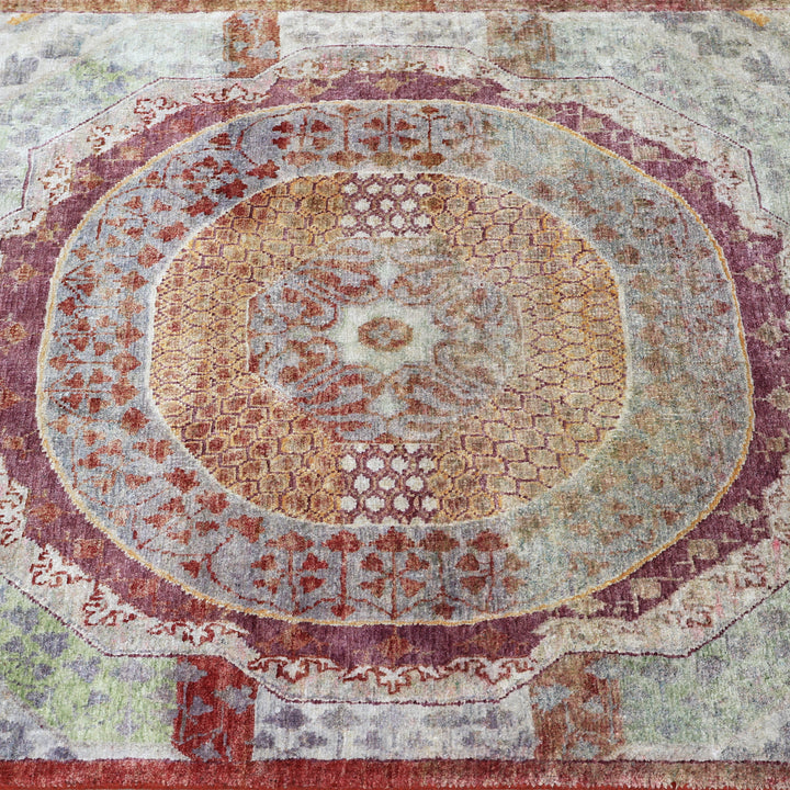 Pink Alchemy Traditional Silk Runner - 3' x 14'3"