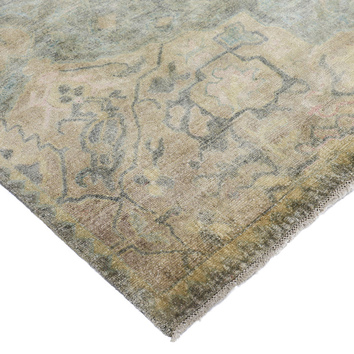 Blue Alchemy Traditional Silk Rug - 10' x 11'1"