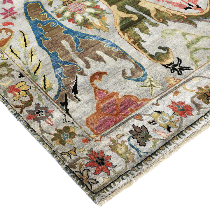 Grey Alchemy Traditional Wool Blend Rug - 7'10" x 9'11"