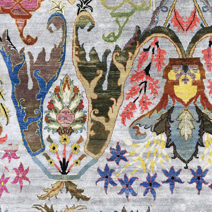 Grey Alchemy Traditional Wool Blend Rug - 7'10" x 9'11"