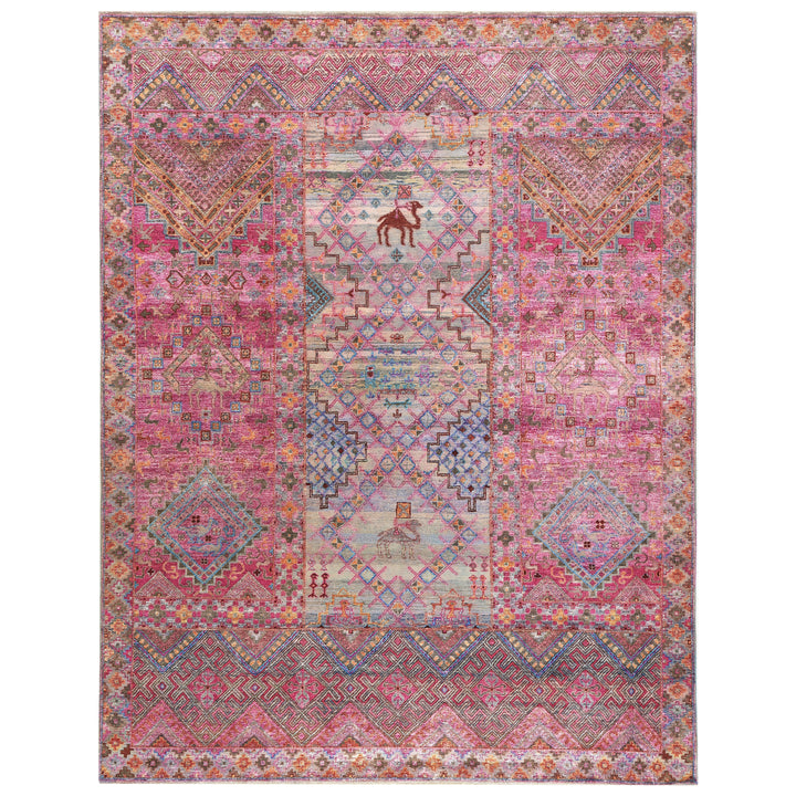 Pink Alchemy Traditional Wool Blend Rug - 7'10" x 10'2"