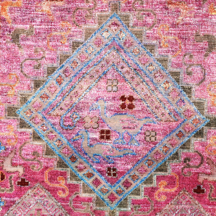 Pink Alchemy Traditional Wool Blend Rug - 7'10" x 10'2"