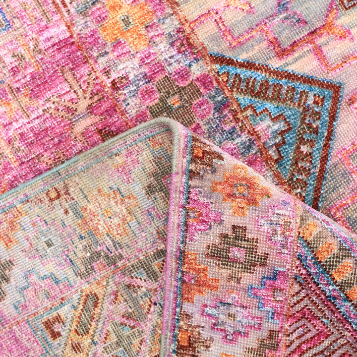 Pink Alchemy Traditional Wool Blend Rug - 7'10" x 10'2"