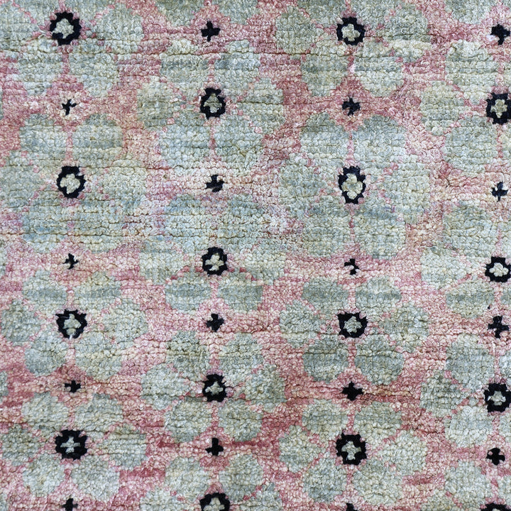 Beige Alchemy Traditional Silk Wool Blend Runner - 2' x 6'2"