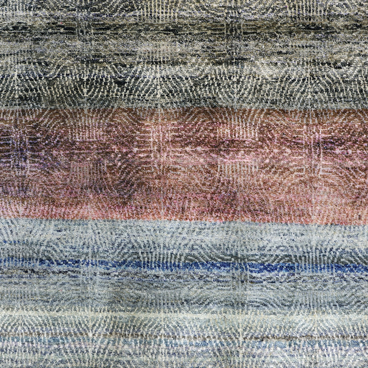 Blue Alchemy Transitional Silk Runner - 2'11" x 21'