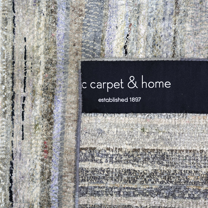 Blue Alchemy Transitional Silk Runner - 2'11" x 21'