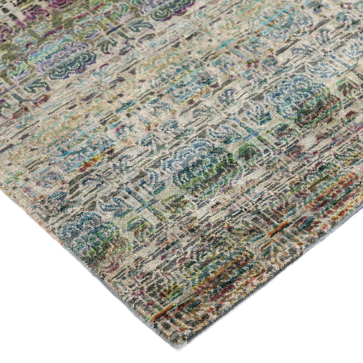 Blue Alchemy Transitional Silk Runner - 2'11" x 5'10"