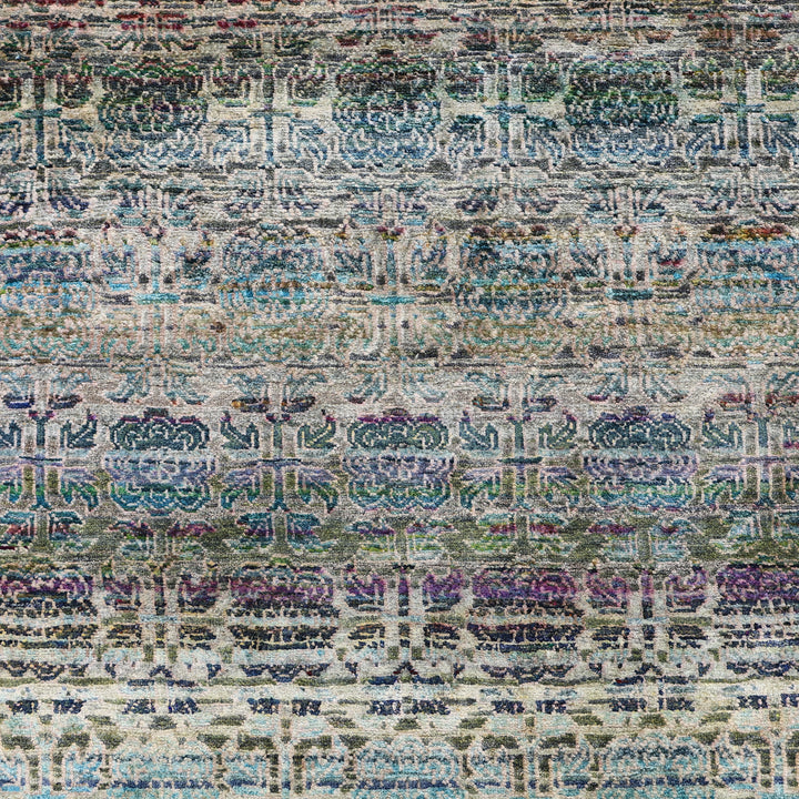 Blue Alchemy Transitional Silk Runner - 2'11" x 5'10"