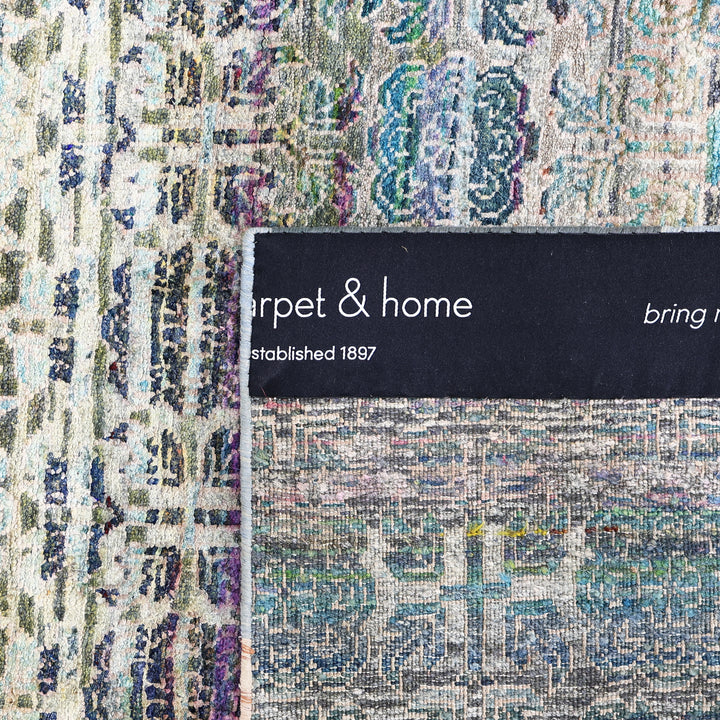 Blue Alchemy Transitional Silk Runner - 2'11" x 5'10"