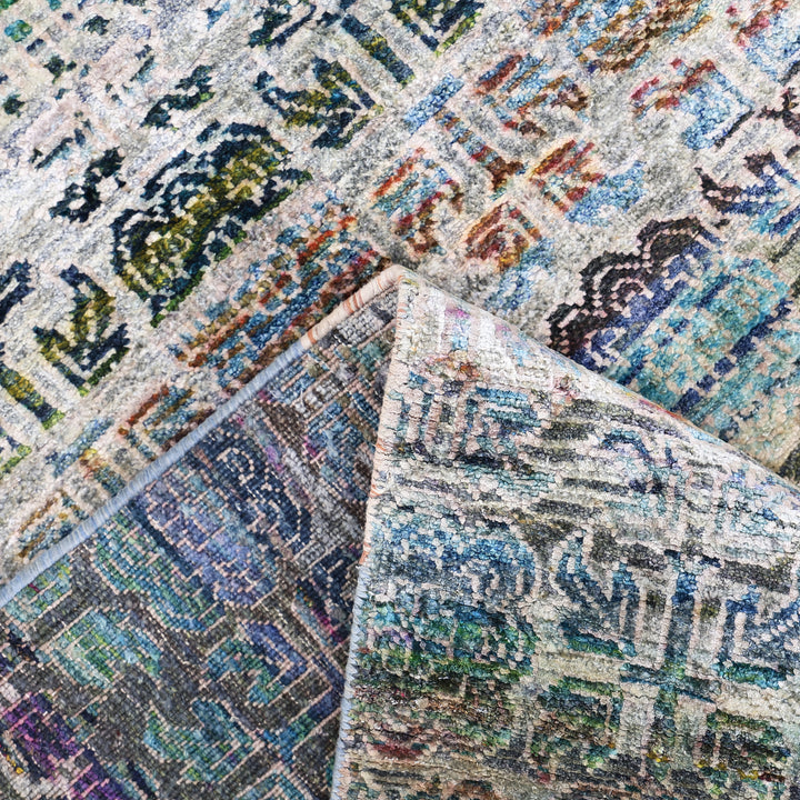 Blue Alchemy Transitional Silk Runner - 2'11" x 5'10"