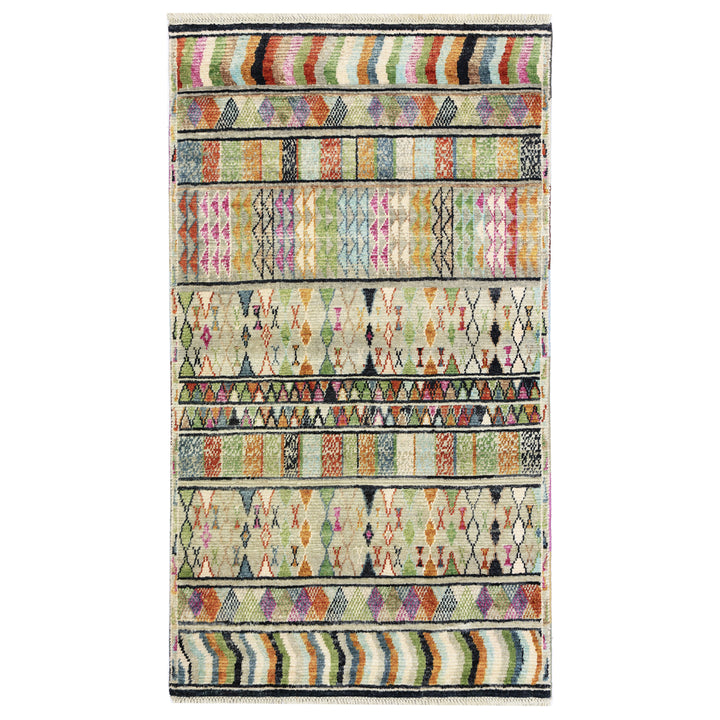 Multicolored Alchemy Traditional Wool Rug - 3'1" x 5'8"