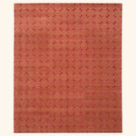 Contemporary Tibetan Wool Silk Blend - 8' x 10' Pink