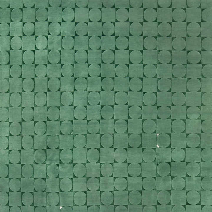 Contemporary Tibetan Wool Silk Blend - 8' x 10' Sage