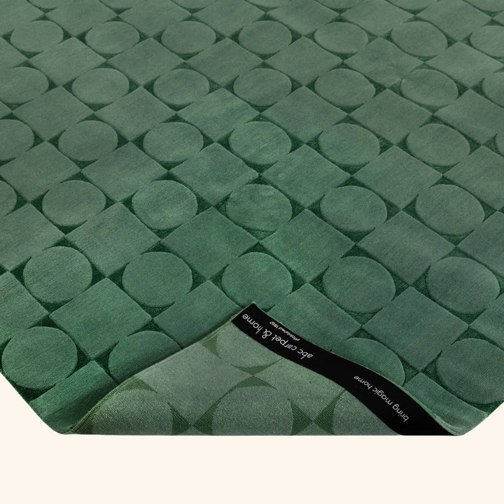 Contemporary Tibetan Wool Silk Blend - 8' x 10' Sage