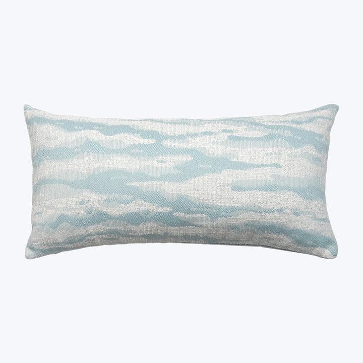 Ripple Performance Lumbar Pillow Aqua