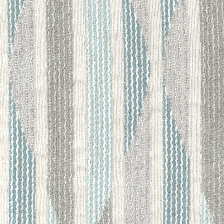 Stripe Ogee Performance Lumbar Pillow Aqua