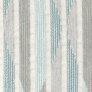 Stripe Ogee Performance Lumbar Pillow Aqua - hover