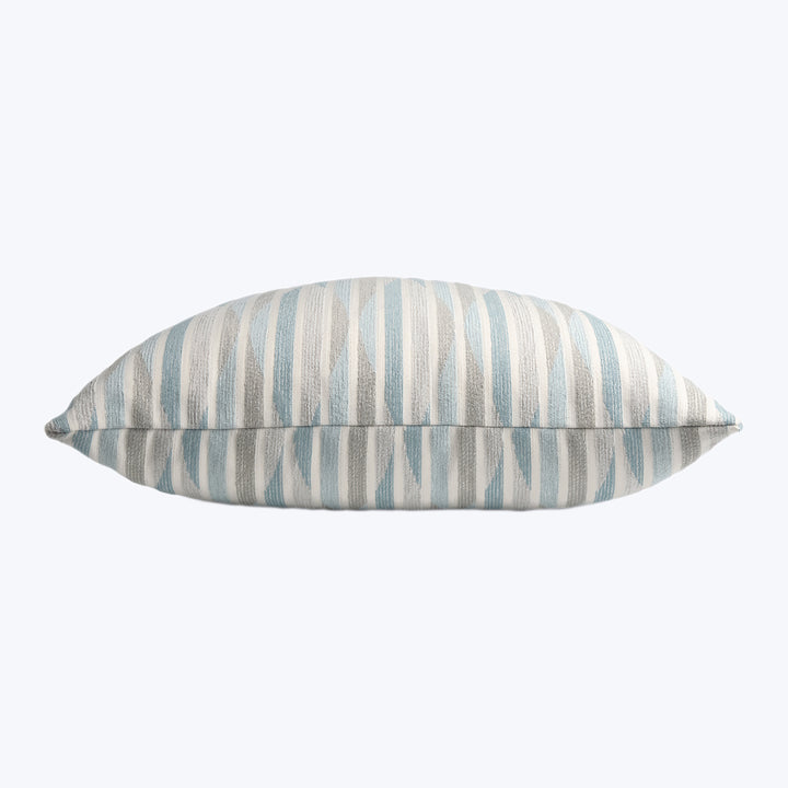 Stripe Ogee Performance Pillow Aqua 22" x 22"
