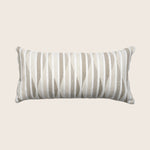 Stripe Ogee Performance Lumbar Pillow Pebble