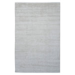 Solid Saree Silk Rug Light Beige / 6x9